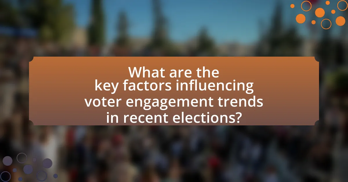 What are the key factors influencing voter engagement trends in recent elections?