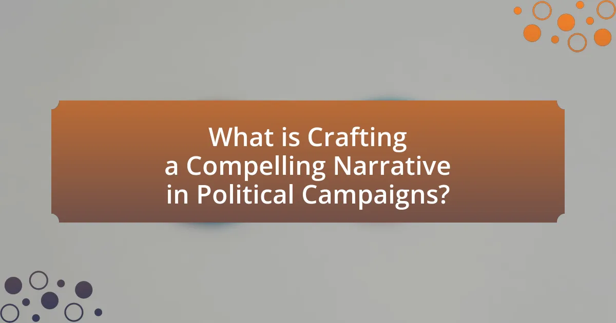 What is Crafting a Compelling Narrative in Political Campaigns?