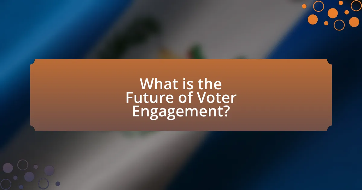 What is the Future of Voter Engagement?